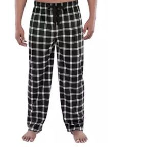 Silky Fleece Plaid Pajama Pants
